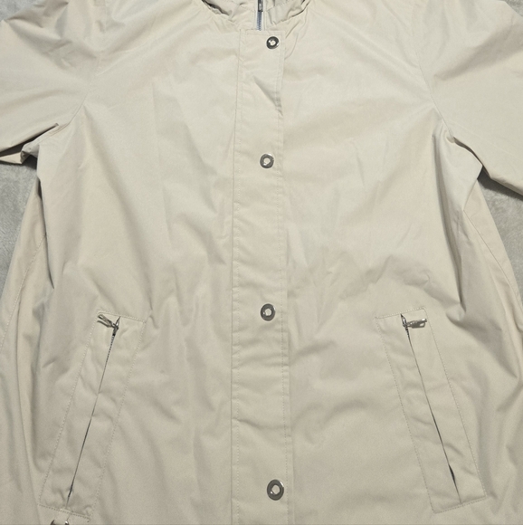 Free Country Rain Rain Go Away Women's Beige Raincoat Sz XL Outerwear Outdoor - Picture 2 of 9